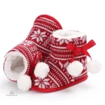 Chausson bébé en forme de père Noël