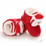 Chaussons souples pour bébés à motif festif