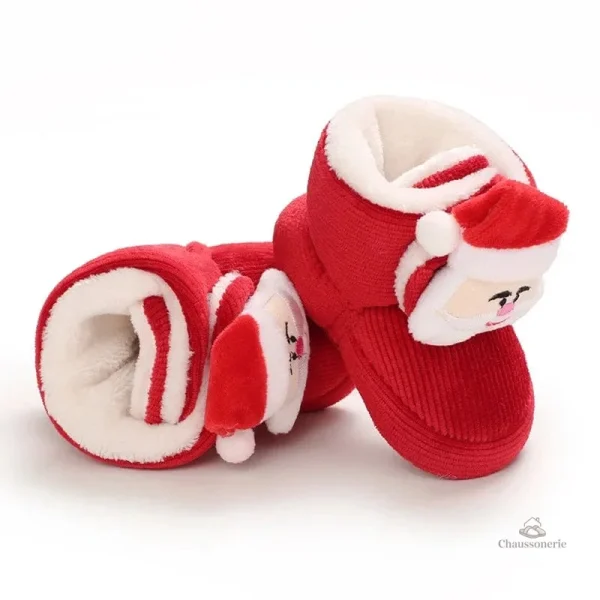 Chaussons souples pour bébés à motif festif
