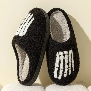 Chausson femme style squelette