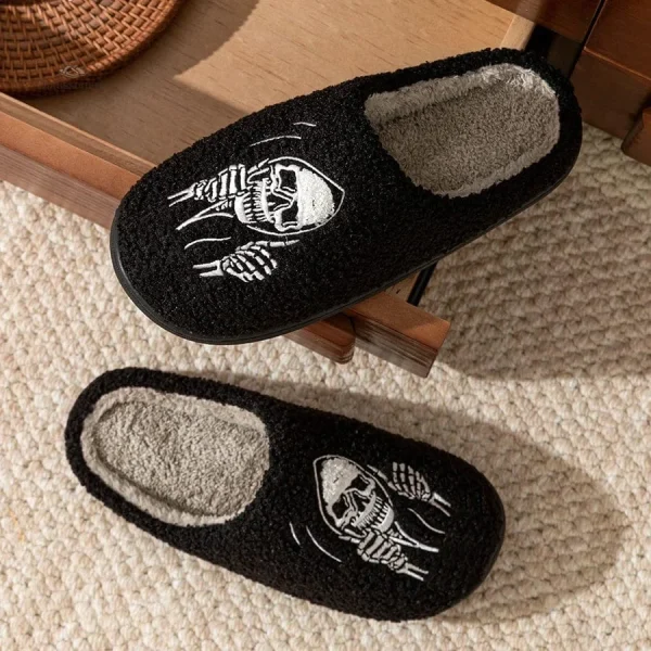 Chausson original pour femme motif squelette