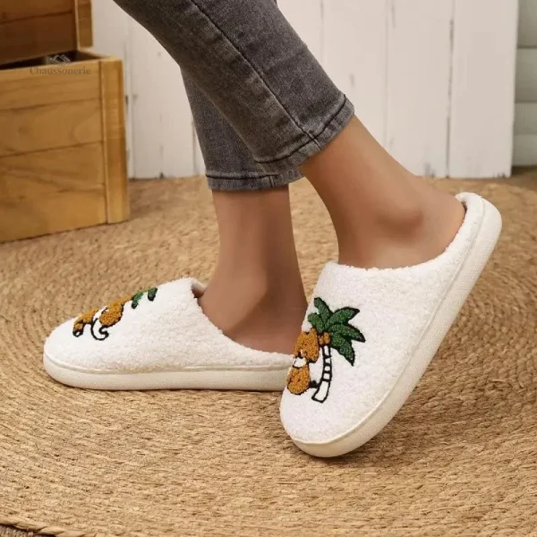 Chausson Pilou Pilou femme, confort et chaleur cocotier