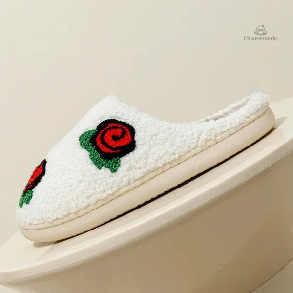 Chaussons blancs pour un look décontracté