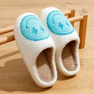 Chausson Rigolo Smiley Bleu pour homme