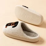 Chaussons teckel pour homme, confort et humour