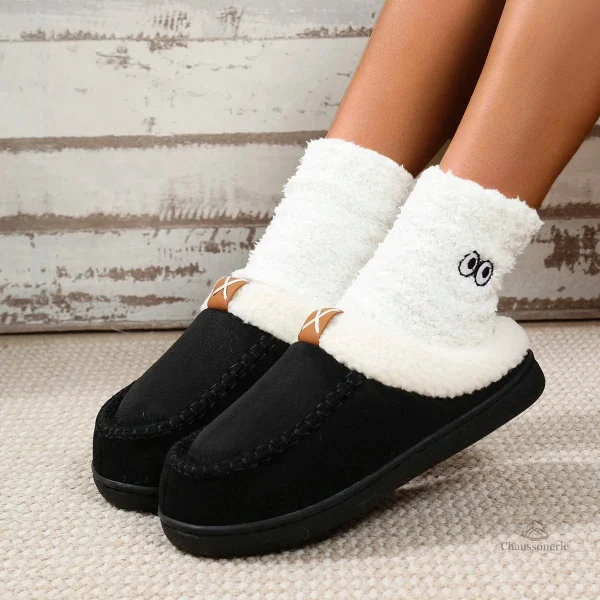 Chaussons chauds pour femme stylée