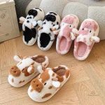 Chausson femme vache au look amusant