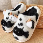 Chausson femme en forme de vache créative