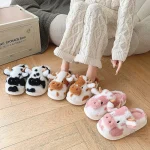 Chausson femme vache pour des moments cocooning
