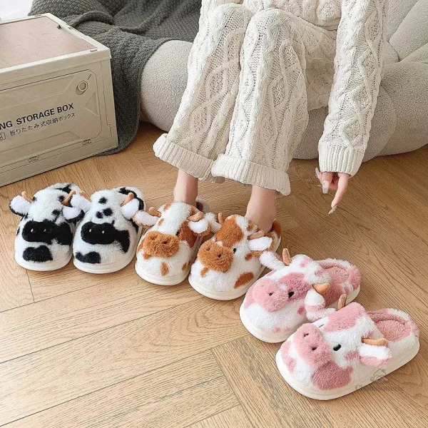 Chausson femme vache pour des moments cocooning