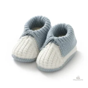 Chaussons souples pour bébé au crochet