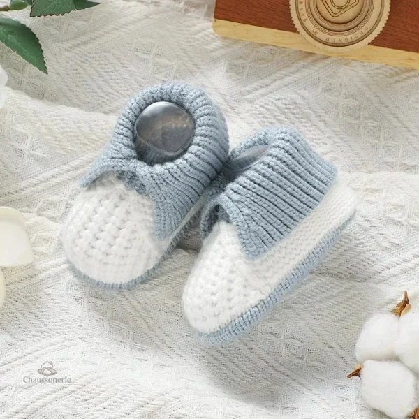 Chaussons bébé en crochet fait main