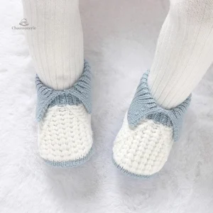 Chaussons doux au crochet pour nourrissons