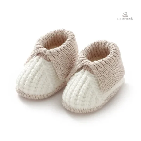Chaussons au crochet pour premiers pas