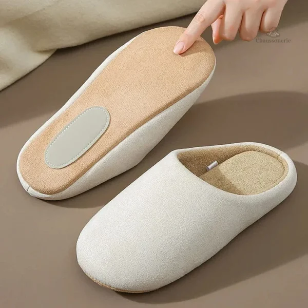 Chaussons femme avec design chic