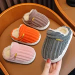 Chaussons fourrés pour garçon confortables et chauds