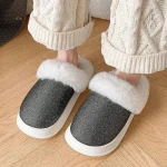 Chaussons chauds femme pailletés