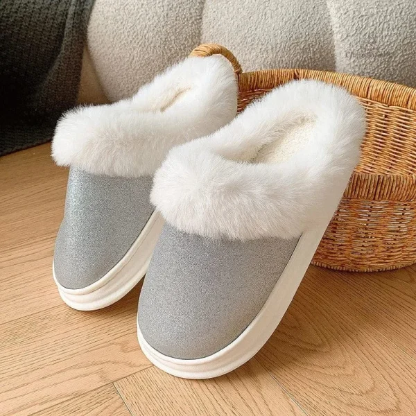 Chaussons fourrés élégants pour femme