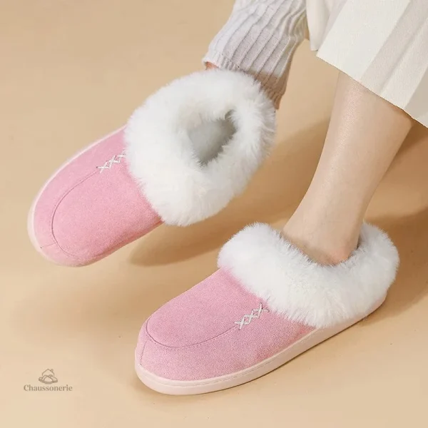 Chaussons Fourrés Femme - Chaud et Tendance - vue 4
