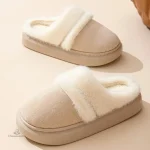 Chaussons Fourrés Femme avec Semelle Antidérapante