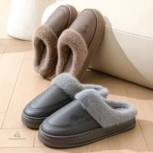 Chaussons fourrés homme imperméables