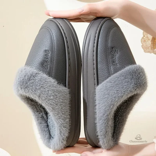 Chaussons fourrés pour un style décontracté et chaud
