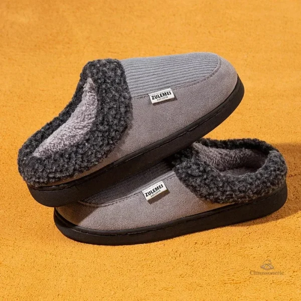 Chaussons fourrés pour un look décontracté