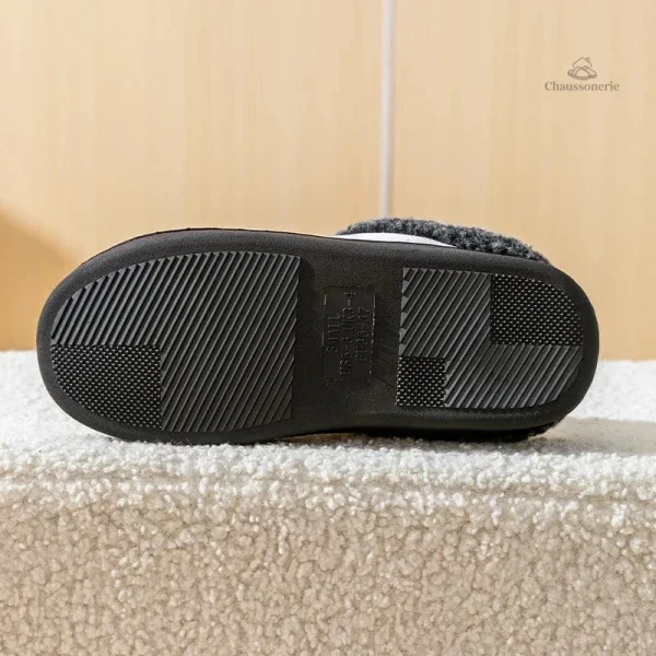 Chaussons homme en matériau doux et agréable