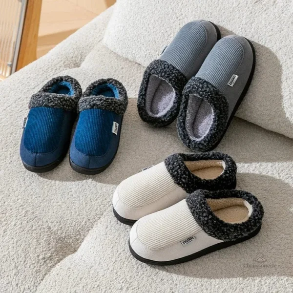 Chaussons d'intérieur homme au design moderne
