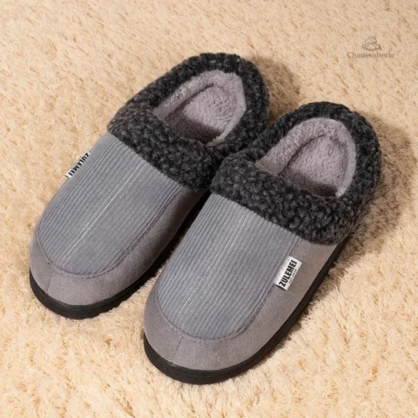 Chaussons homme confortables pour l'hiver
