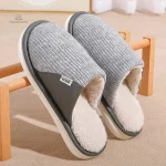 Chaussons homme fourrés confortables et chauds