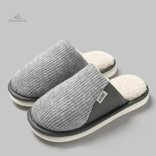 Chaussons modernes pour homme, doux et isolants