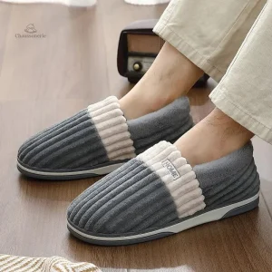 Chaussons chauds pour homme, bien-être à la maison