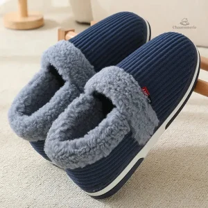 Chaussons homme modernes et confortables en fourrure
