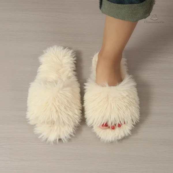 Mule chaude et confortable pour femmes en saison froide