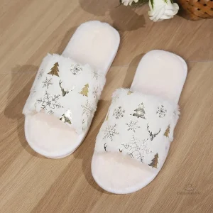 Chaussons élégants avec design de Noël