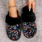 Chausson paillettes, look tendance pour femme